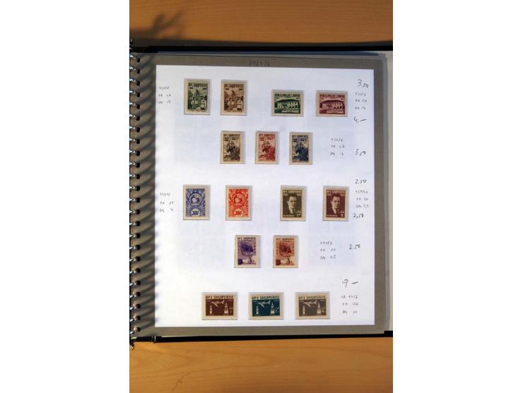 1920/64, postfrische und ungebrauchte Sammlung mit u.a. Mi.-Nr. 67-75, 126-32U (sign. Droese, Fotoattest Raybaudi), 162-68, 2
