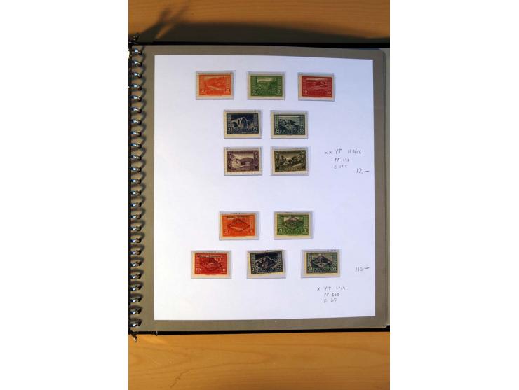 1920/64, postfrische und ungebrauchte Sammlung mit u.a. Mi.-Nr. 67-75, 126-32U (sign. Droese, Fotoattest Raybaudi), 162-68, 2