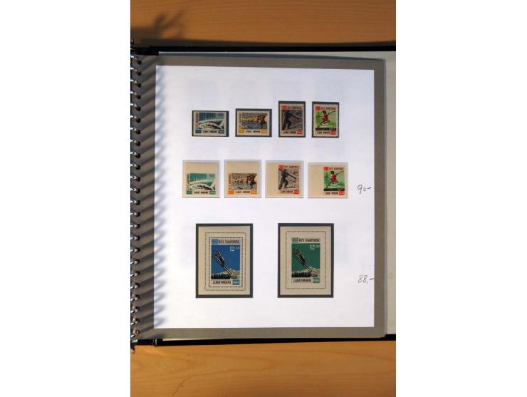 1920/64, postfrische und ungebrauchte Sammlung mit u.a. Mi.-Nr. 67-75, 126-32U (sign. Droese, Fotoattest Raybaudi), 162-68, 2