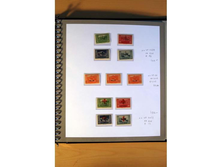 1920/64, postfrische und ungebrauchte Sammlung mit u.a. Mi.-Nr. 67-75, 126-32U (sign. Droese, Fotoattest Raybaudi), 162-68, 2