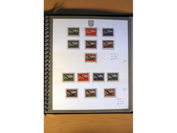 1920/64, postfrische und ungebrauchte Sammlung mit u.a. Mi.-Nr. 67-75, 126-32U (sign. Droese, Fotoattest Raybaudi), 162-68, 2