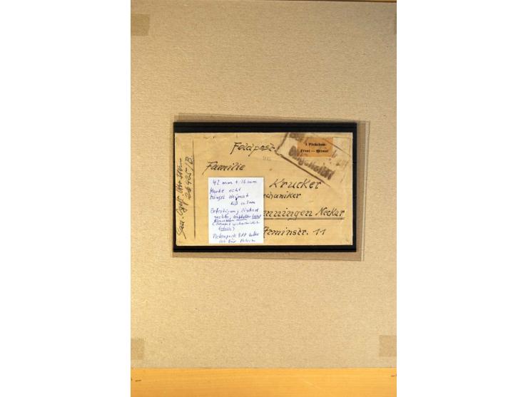 1942/45, postfrische, ungebrauchte und gestempelte Sammlung mit einigen Briefen dabei Mi.-Nr. 4 im senkrechten Paar auf volls