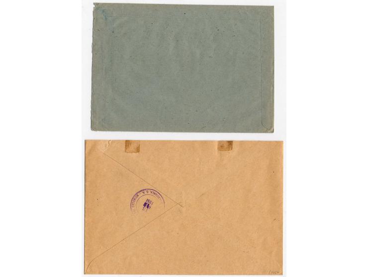 1949/51, kleine Partie Bund, Berlin und Französische Zone dabei Berlin Block 1 mit Zusatzfrankatur auf R-Brief, Fotoattest Sc