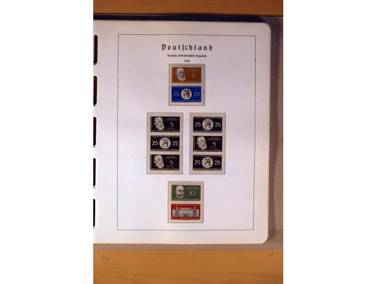 1945/90,  ungebrauchte, postfrische und gestempelte Sammlung dabei Bund/Berlin und DDR in den Hauptnummern bis 1960 augensche