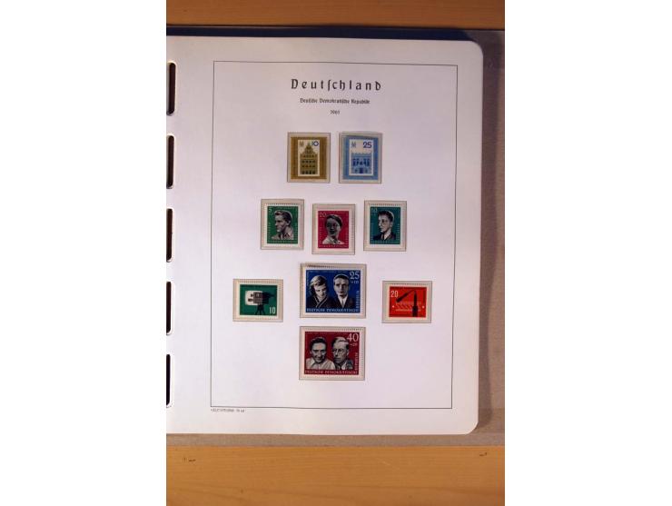 1945/90,  ungebrauchte, postfrische und gestempelte Sammlung dabei Bund/Berlin und DDR in den Hauptnummern bis 1960 augensche