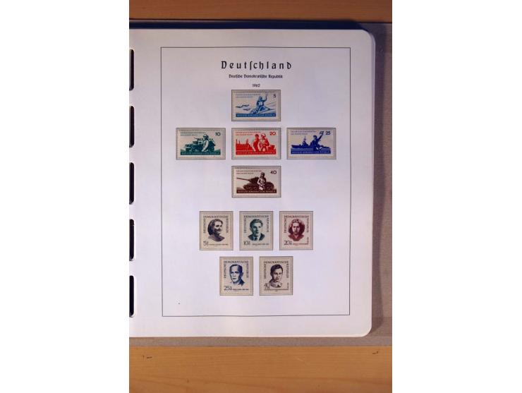 1945/90,  ungebrauchte, postfrische und gestempelte Sammlung dabei Bund/Berlin und DDR in den Hauptnummern bis 1960 augensche