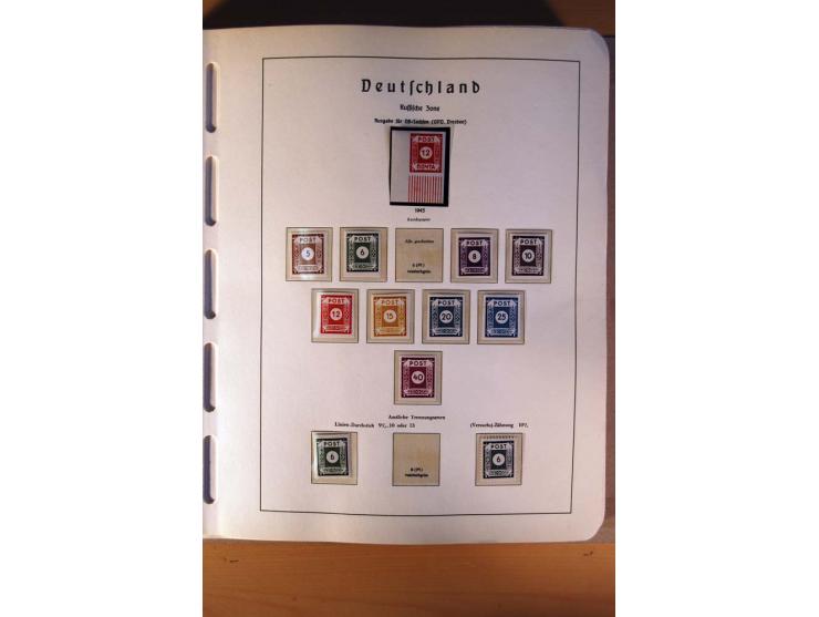 1945/90,  ungebrauchte, postfrische und gestempelte Sammlung dabei Bund/Berlin und DDR in den Hauptnummern bis 1960 augensche