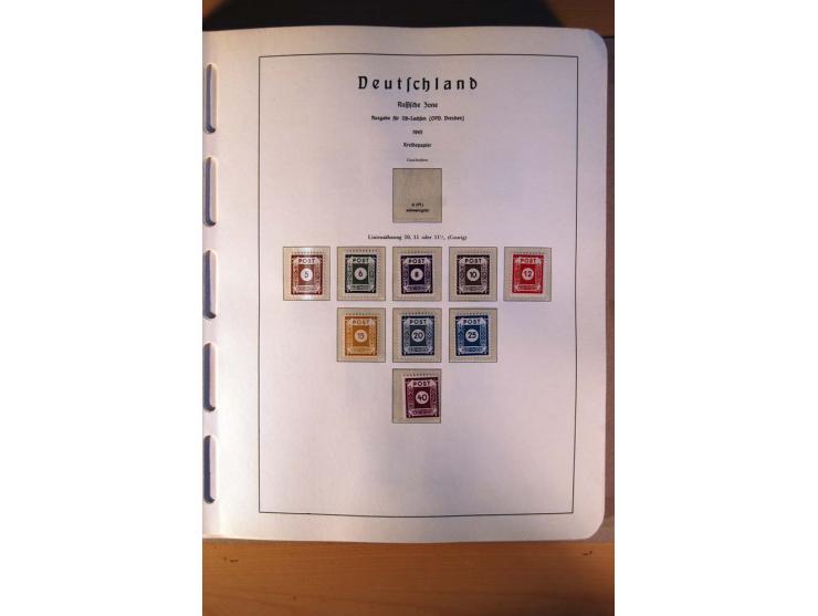 1945/90,  ungebrauchte, postfrische und gestempelte Sammlung dabei Bund/Berlin und DDR in den Hauptnummern bis 1960 augensche