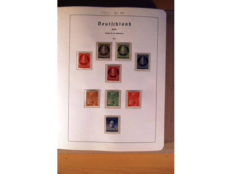 1945/90,  ungebrauchte, postfrische und gestempelte Sammlung dabei Bund/Berlin und DDR in den Hauptnummern bis 1960 augensche