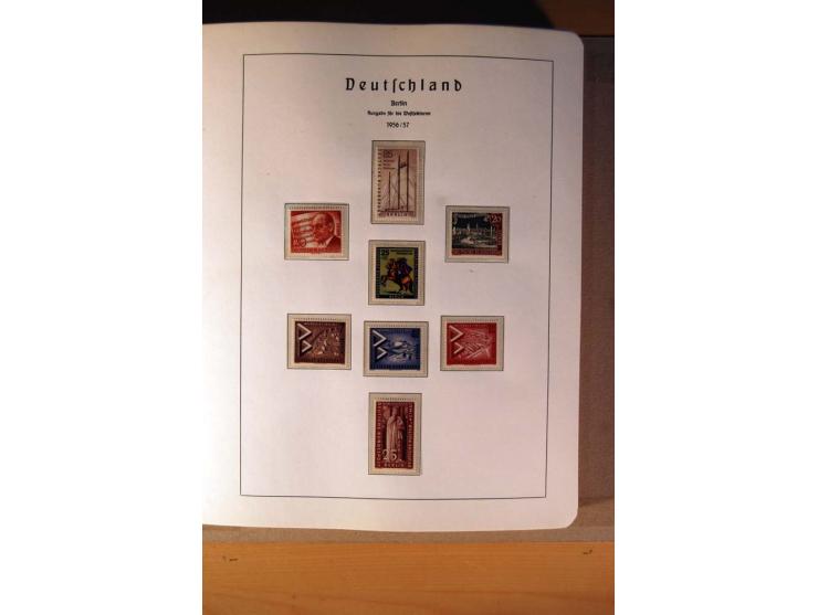1945/90,  ungebrauchte, postfrische und gestempelte Sammlung dabei Bund/Berlin und DDR in den Hauptnummern bis 1960 augensche