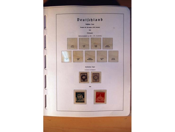 1945/90,  ungebrauchte, postfrische und gestempelte Sammlung dabei Bund/Berlin und DDR in den Hauptnummern bis 1960 augensche