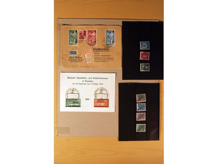 1945/90,  ungebrauchte, postfrische und gestempelte Sammlung dabei Bund/Berlin und DDR in den Hauptnummern bis 1960 augensche