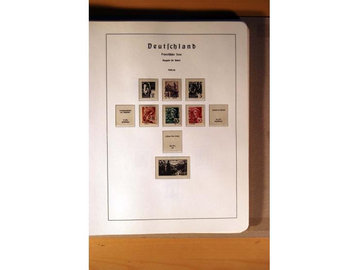 1945/90,  ungebrauchte, postfrische und gestempelte Sammlung dabei Bund/Berlin und DDR in den Hauptnummern bis 1960 augensche