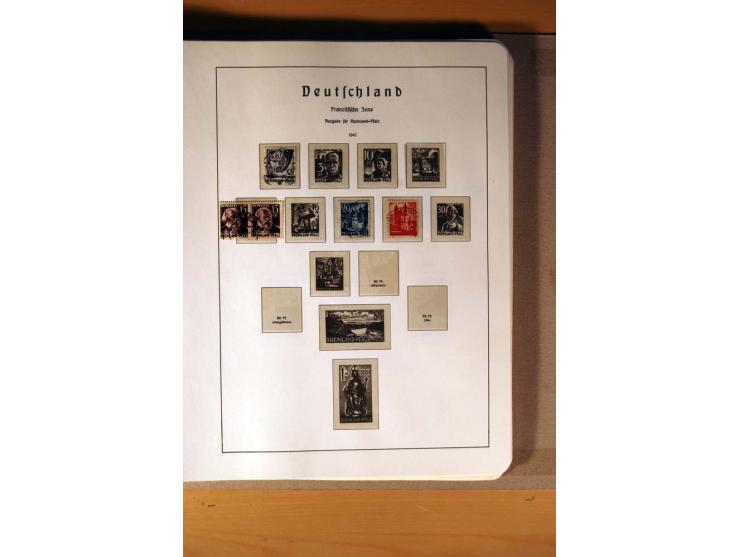 1945/90,  ungebrauchte, postfrische und gestempelte Sammlung dabei Bund/Berlin und DDR in den Hauptnummern bis 1960 augensche
