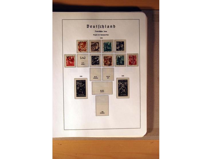 1945/90,  ungebrauchte, postfrische und gestempelte Sammlung dabei Bund/Berlin und DDR in den Hauptnummern bis 1960 augensche