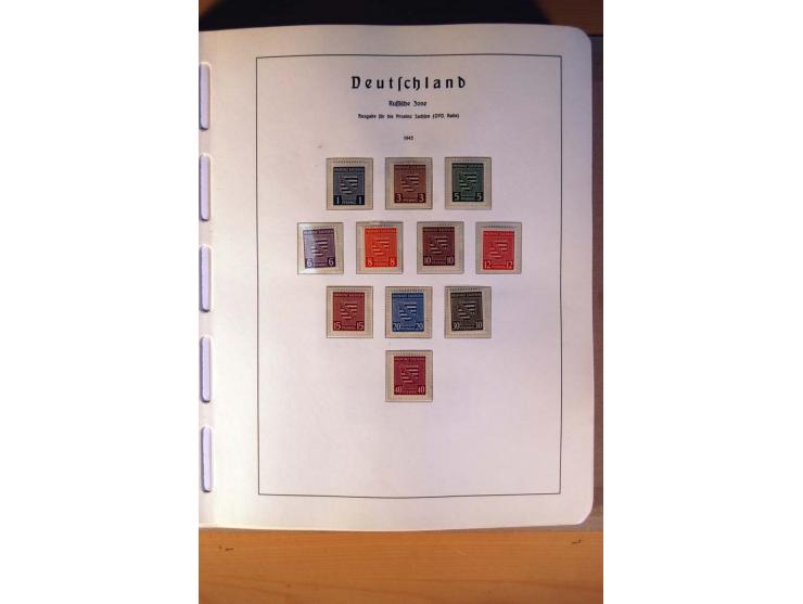 1945/90,  ungebrauchte, postfrische und gestempelte Sammlung dabei Bund/Berlin und DDR in den Hauptnummern bis 1960 augensche
