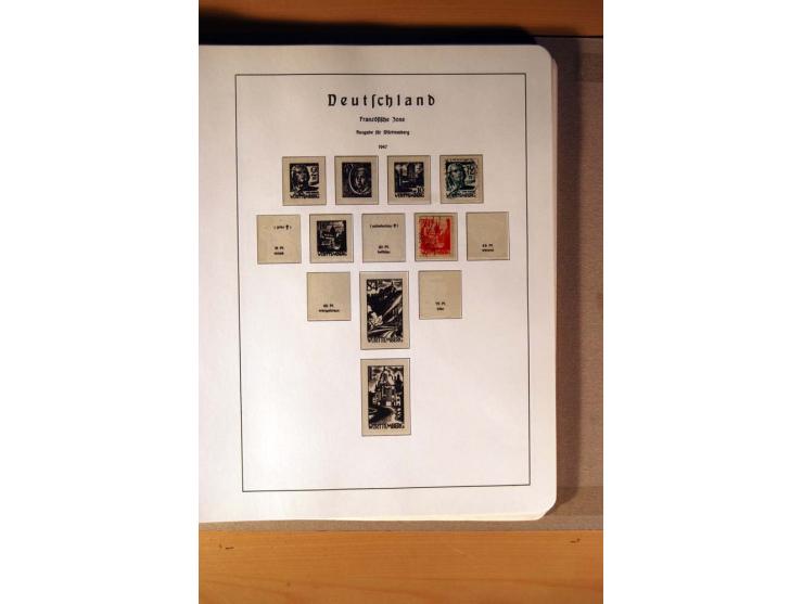 1945/90,  ungebrauchte, postfrische und gestempelte Sammlung dabei Bund/Berlin und DDR in den Hauptnummern bis 1960 augensche