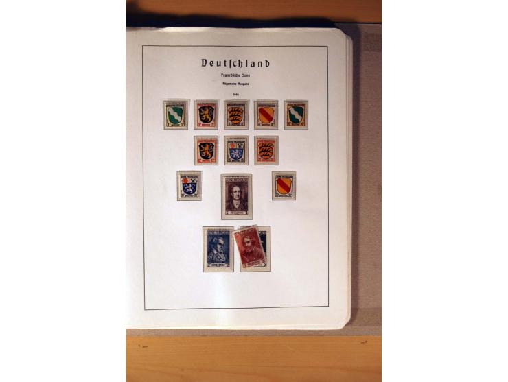 1945/90,  ungebrauchte, postfrische und gestempelte Sammlung dabei Bund/Berlin und DDR in den Hauptnummern bis 1960 augensche