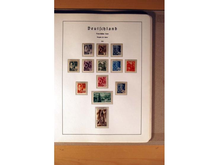 1945/90,  ungebrauchte, postfrische und gestempelte Sammlung dabei Bund/Berlin und DDR in den Hauptnummern bis 1960 augensche