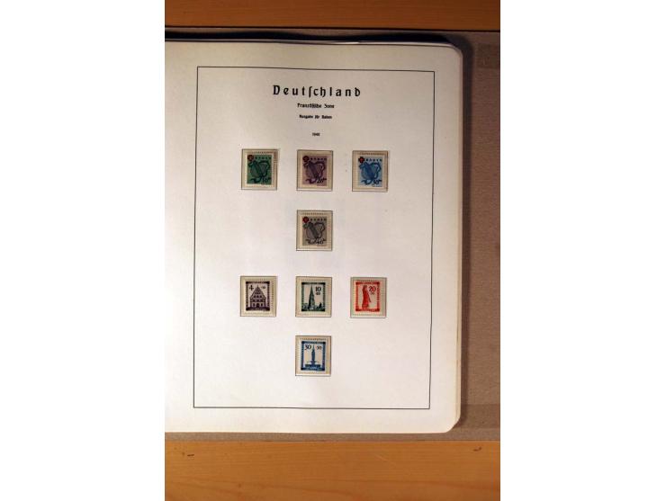 1945/90,  ungebrauchte, postfrische und gestempelte Sammlung dabei Bund/Berlin und DDR in den Hauptnummern bis 1960 augensche