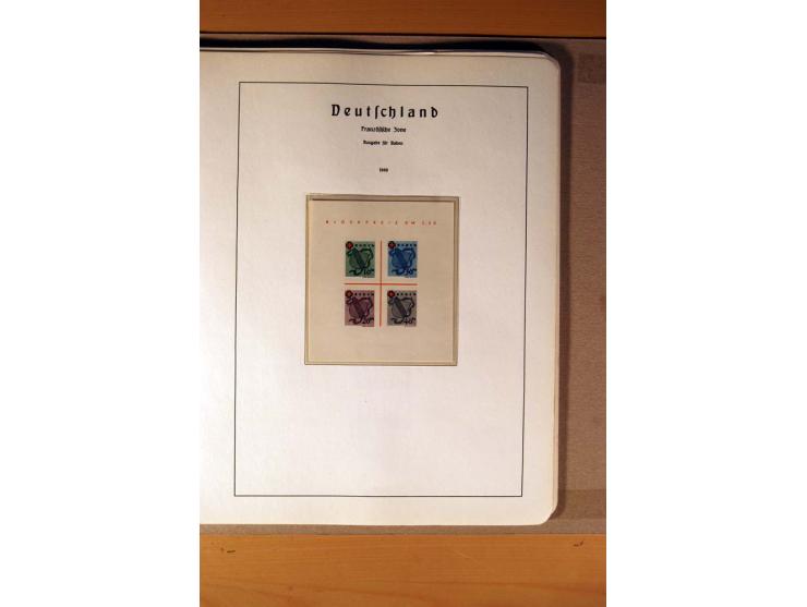 1945/90,  ungebrauchte, postfrische und gestempelte Sammlung dabei Bund/Berlin und DDR in den Hauptnummern bis 1960 augensche