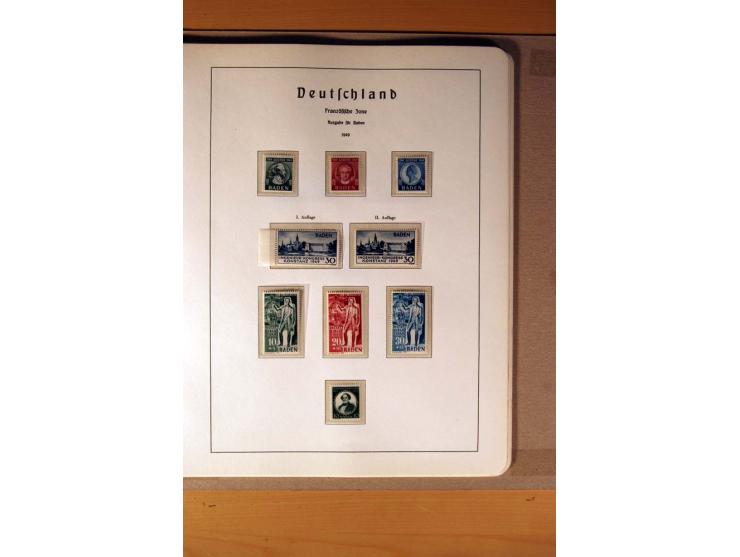 1945/90,  ungebrauchte, postfrische und gestempelte Sammlung dabei Bund/Berlin und DDR in den Hauptnummern bis 1960 augensche