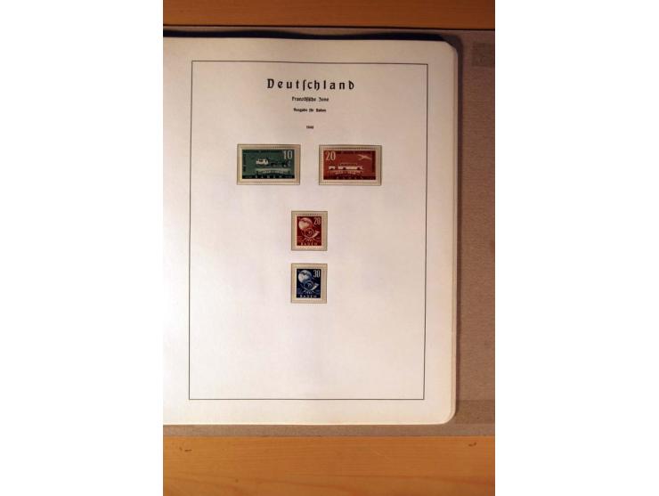 1945/90,  ungebrauchte, postfrische und gestempelte Sammlung dabei Bund/Berlin und DDR in den Hauptnummern bis 1960 augensche