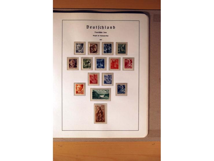1945/90,  ungebrauchte, postfrische und gestempelte Sammlung dabei Bund/Berlin und DDR in den Hauptnummern bis 1960 augensche