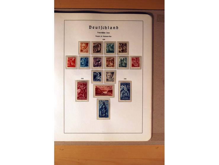 1945/90,  ungebrauchte, postfrische und gestempelte Sammlung dabei Bund/Berlin und DDR in den Hauptnummern bis 1960 augensche