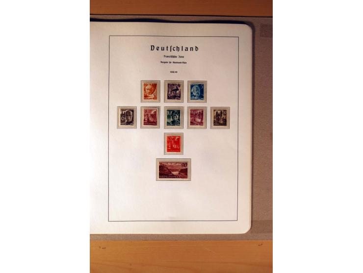 1945/90,  ungebrauchte, postfrische und gestempelte Sammlung dabei Bund/Berlin und DDR in den Hauptnummern bis 1960 augensche
