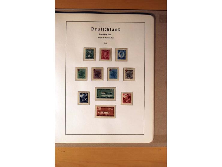 1945/90,  ungebrauchte, postfrische und gestempelte Sammlung dabei Bund/Berlin und DDR in den Hauptnummern bis 1960 augensche