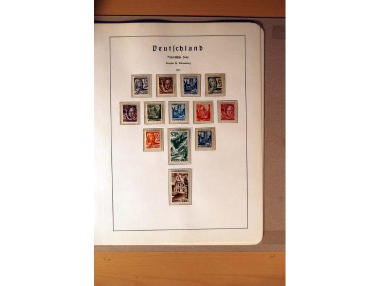 1945/90,  ungebrauchte, postfrische und gestempelte Sammlung dabei Bund/Berlin und DDR in den Hauptnummern bis 1960 augensche