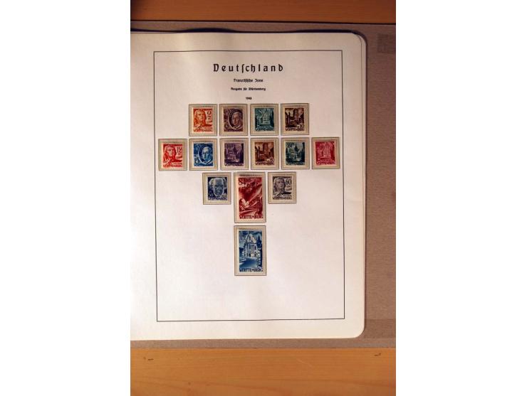 1945/90,  ungebrauchte, postfrische und gestempelte Sammlung dabei Bund/Berlin und DDR in den Hauptnummern bis 1960 augensche