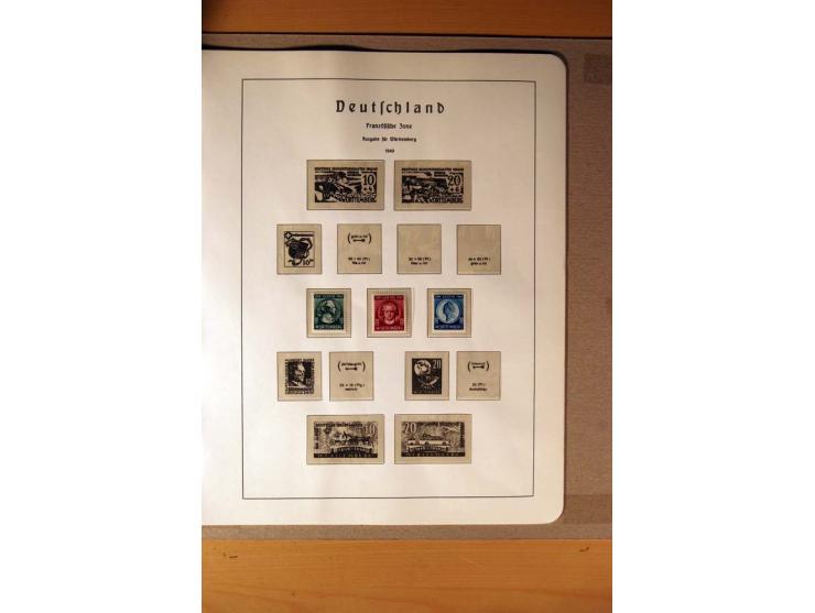1945/90,  ungebrauchte, postfrische und gestempelte Sammlung dabei Bund/Berlin und DDR in den Hauptnummern bis 1960 augensche