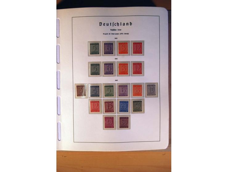 1945/90,  ungebrauchte, postfrische und gestempelte Sammlung dabei Bund/Berlin und DDR in den Hauptnummern bis 1960 augensche