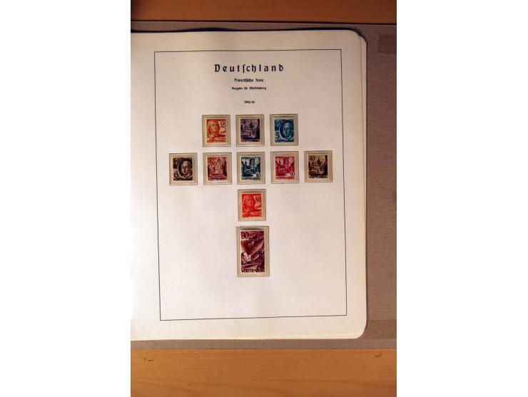 1945/90,  ungebrauchte, postfrische und gestempelte Sammlung dabei Bund/Berlin und DDR in den Hauptnummern bis 1960 augensche