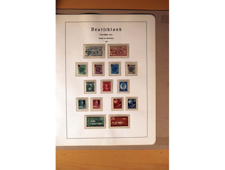 1945/90,  ungebrauchte, postfrische und gestempelte Sammlung dabei Bund/Berlin und DDR in den Hauptnummern bis 1960 augensche