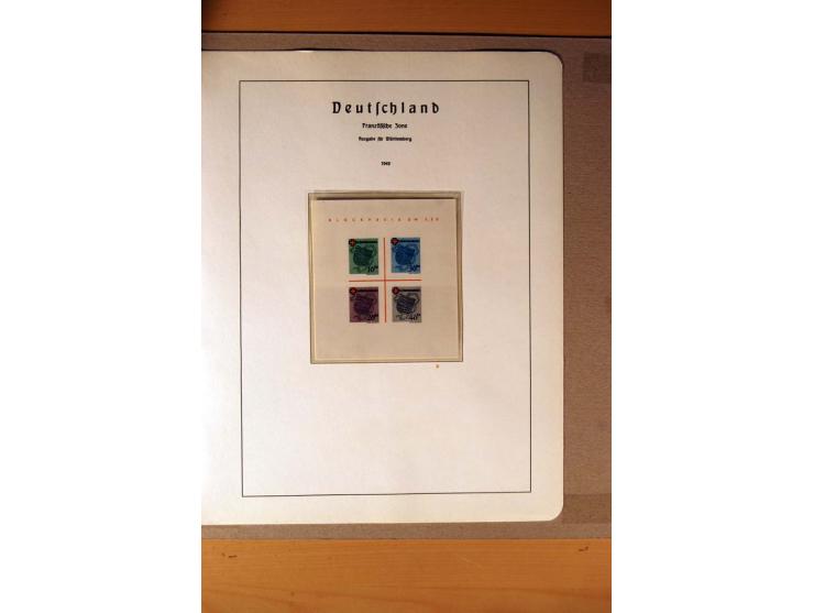 1945/90,  ungebrauchte, postfrische und gestempelte Sammlung dabei Bund/Berlin und DDR in den Hauptnummern bis 1960 augensche