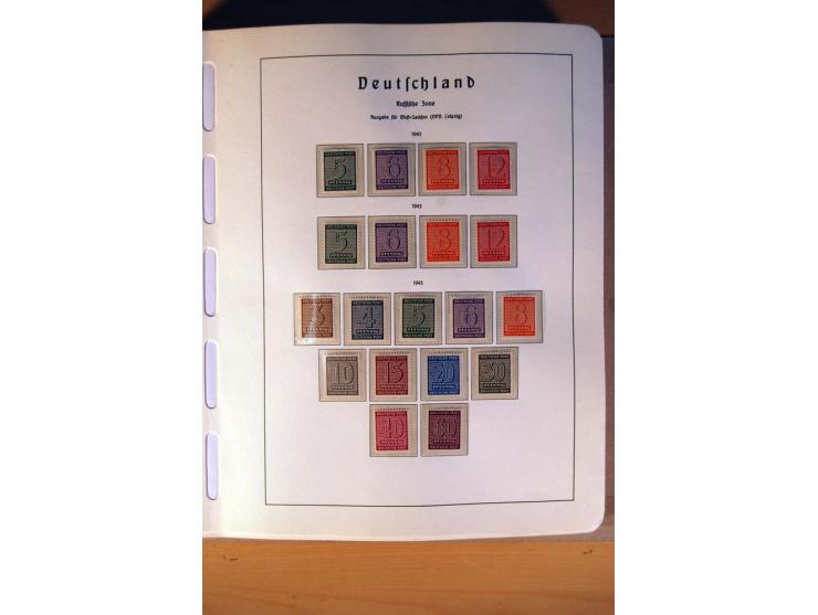 1945/90,  ungebrauchte, postfrische und gestempelte Sammlung dabei Bund/Berlin und DDR in den Hauptnummern bis 1960 augensche