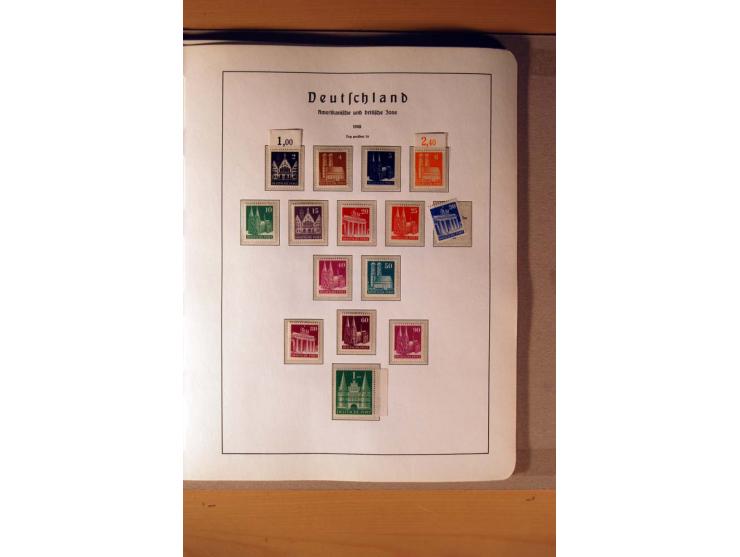 1945/90,  ungebrauchte, postfrische und gestempelte Sammlung dabei Bund/Berlin und DDR in den Hauptnummern bis 1960 augensche