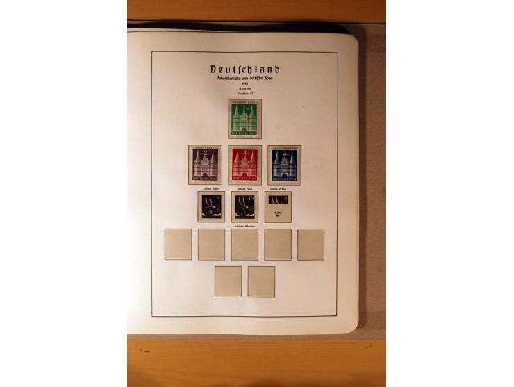 1945/90,  ungebrauchte, postfrische und gestempelte Sammlung dabei Bund/Berlin und DDR in den Hauptnummern bis 1960 augensche