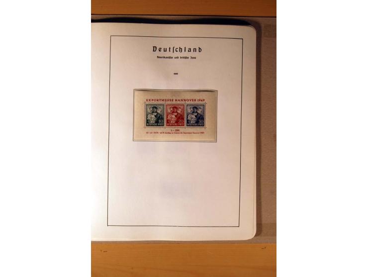 1945/90,  ungebrauchte, postfrische und gestempelte Sammlung dabei Bund/Berlin und DDR in den Hauptnummern bis 1960 augensche