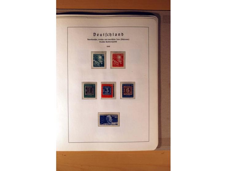 1945/90,  ungebrauchte, postfrische und gestempelte Sammlung dabei Bund/Berlin und DDR in den Hauptnummern bis 1960 augensche