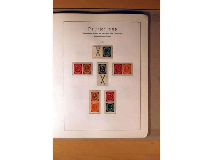1945/90,  ungebrauchte, postfrische und gestempelte Sammlung dabei Bund/Berlin und DDR in den Hauptnummern bis 1960 augensche