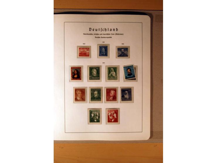 1945/90,  ungebrauchte, postfrische und gestempelte Sammlung dabei Bund/Berlin und DDR in den Hauptnummern bis 1960 augensche