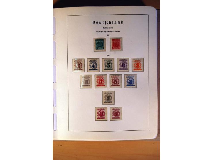 1945/90,  ungebrauchte, postfrische und gestempelte Sammlung dabei Bund/Berlin und DDR in den Hauptnummern bis 1960 augensche