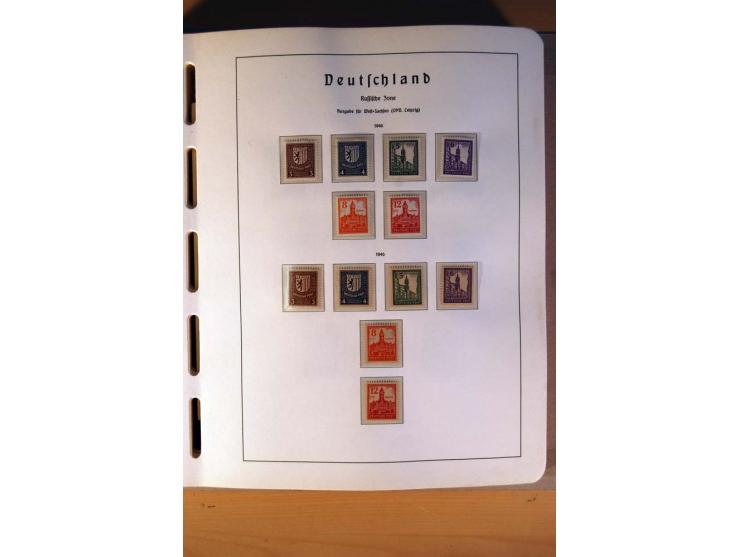 1945/90,  ungebrauchte, postfrische und gestempelte Sammlung dabei Bund/Berlin und DDR in den Hauptnummern bis 1960 augensche