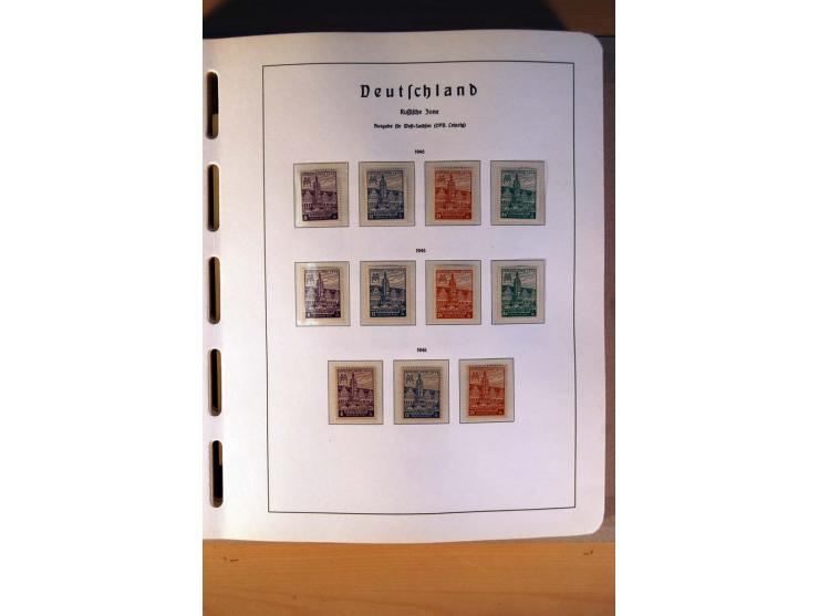 1945/90,  ungebrauchte, postfrische und gestempelte Sammlung dabei Bund/Berlin und DDR in den Hauptnummern bis 1960 augensche