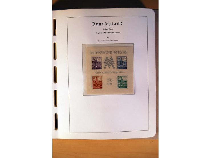 1945/90,  ungebrauchte, postfrische und gestempelte Sammlung dabei Bund/Berlin und DDR in den Hauptnummern bis 1960 augensche