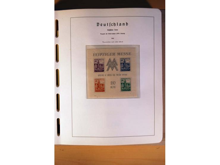 1945/90,  ungebrauchte, postfrische und gestempelte Sammlung dabei Bund/Berlin und DDR in den Hauptnummern bis 1960 augensche